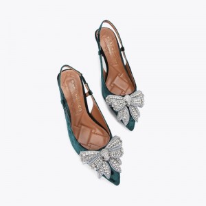 Kurt Geiger Belgravia Bow Slingback Turcoaz | JSMN1978