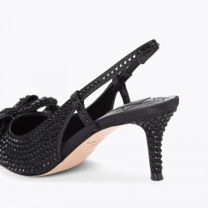 Kurt Geiger Belgravia Slingback Negrii | CVAE4316