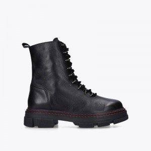 Kurt Geiger Bird Dantela Up Negrii Rosii | ATFD5605