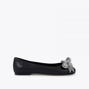 Kurt Geiger Bow Plati Negrii | QTEA8398