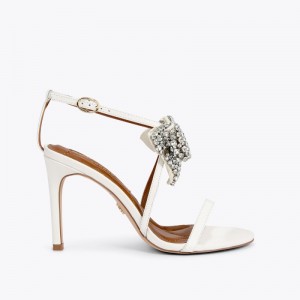 Kurt Geiger Bromley Bow Sandal Bone | TFZX3192