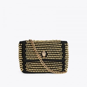 Kurt Geiger Crochet Stud Kensington Negrii | QOMI8187