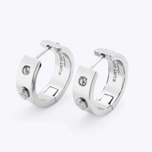 Kurt Geiger Eagle Hoop Earrings Argintii | GIJE2260