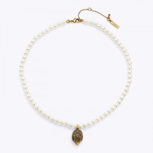 Kurt Geiger Eagle Pearl Necklace Albi | WWZH5656