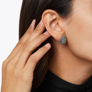 Kurt Geiger Eagle Stud Earrings Argintii | VJHM7440