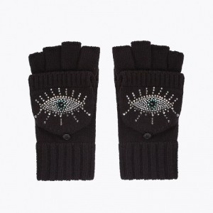 Kurt Geiger Evil Eye Mitten Negrii | QMPC6208