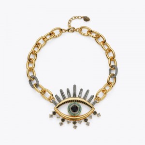 Kurt Geiger Evil Eye Necklace Metal | OOQF4319
