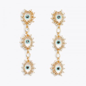 Kurt Geiger Eye Linear Earrings Aurii | GYAI2868
