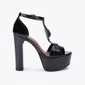 Kurt Geiger Hampton Platforma Heel Negrii | JDST8802