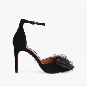 Kurt Geiger Kensington Bow Sandal Negrii | OCHC3100