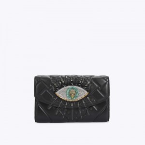 Kurt Geiger Kensington Chain Eye Wallet Negrii | TUPR0453
