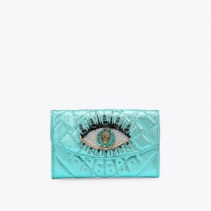 Kurt Geiger Kensington Chain Wallet Eye Turcoaz | OZGU6030