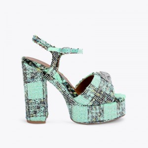 Kurt Geiger Kensington Platforma Sandal Verzi | FEXW3915