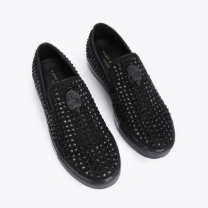 Kurt Geiger Laney Stud Slip-on Negrii | ZZMK5847