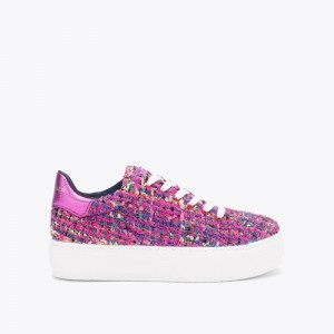 Kurt Geiger Laney Tweed Fushia | SNQE1266