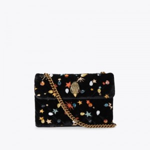 Kurt Geiger Medium Crystal Kensington Negrii | XSNX3842