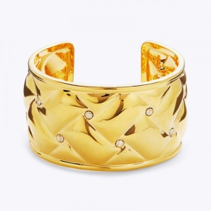 Kurt Geiger Metal Matlasat Xl Bracelet Aurii | GJOV6316