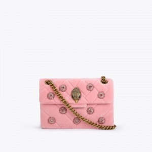 Kurt Geiger Mini Velvet Kensington Roz | WQUT8694
