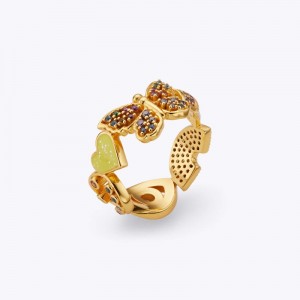 Kurt Geiger Multi Charm Ring Colorati | LJLG9408