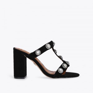 Kurt Geiger Octavia Block Mule Negrii | AJPX6042