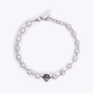 Kurt Geiger Pave Ball Bracelet Argintii | GAJE1384