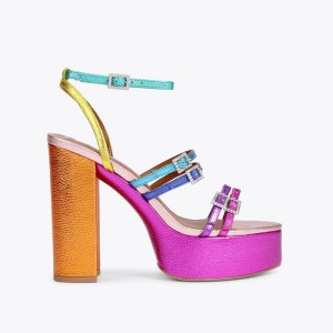 Kurt Geiger Pierra Platforma Colorati | XLRQ4045