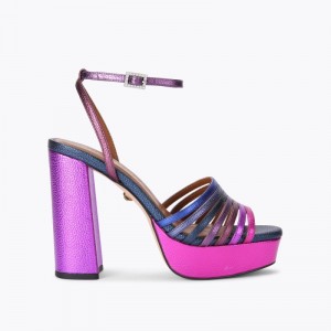 Kurt Geiger Pierra Platforma Sandal Violet | WMUW6085
