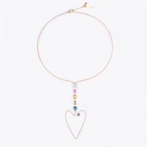 Kurt Geiger Rainbow Mix Necklace Colorati | OXVV3359