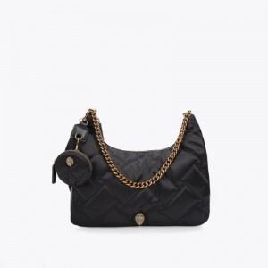Kurt Geiger Recycled Large Hobo Negrii | DFPH6985