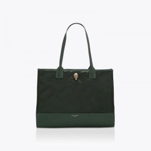 Kurt Geiger Recycled Square Shopper Verzi Inchis | OYXT7278