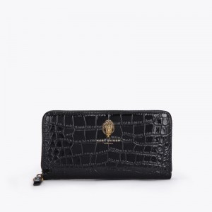 Kurt Geiger Zip Around Negrii | PEOT5462