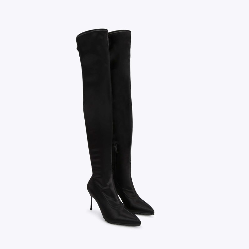 Kurt Geiger Barbican Over The Knee Drench Negrii | BNFA4517
