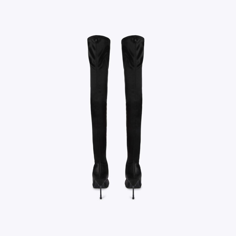 Kurt Geiger Barbican Over The Knee Drench Negrii | BNFA4517