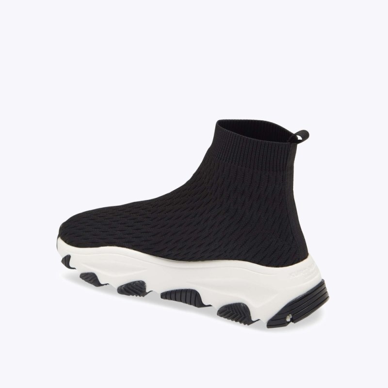 Kurt Geiger Be Kind Lettie Knit Sock Negrii Albi | SDED9559