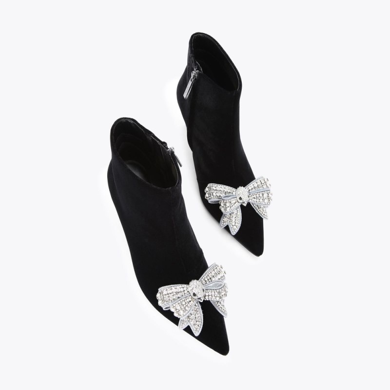 Kurt Geiger Belgravia Bow Negrii | IJQW4119