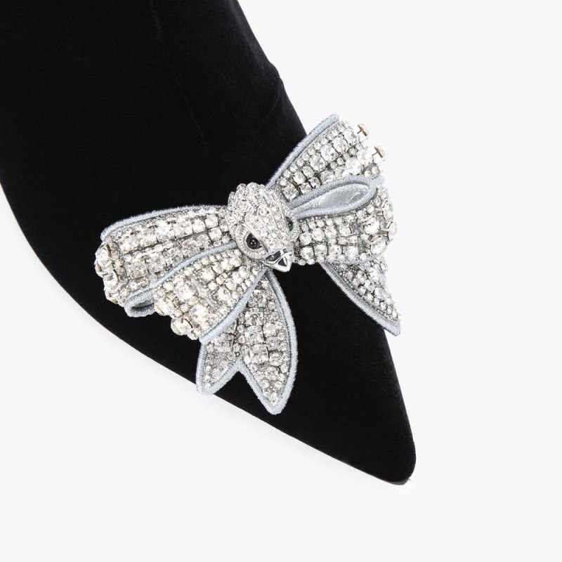 Kurt Geiger Belgravia Bow Negrii | IJQW4119