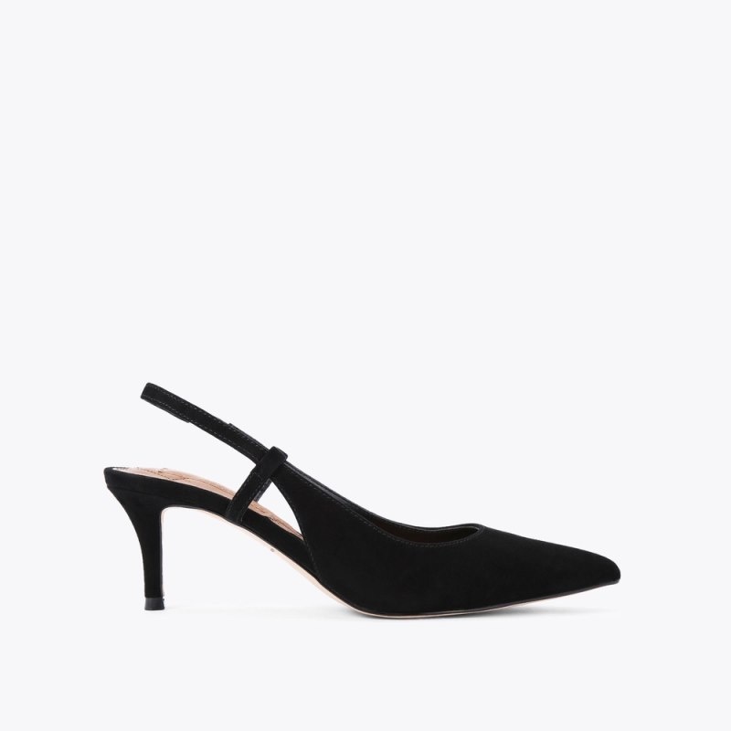 Kurt Geiger Belgravia Slingback Court Negrii | BYHN4980