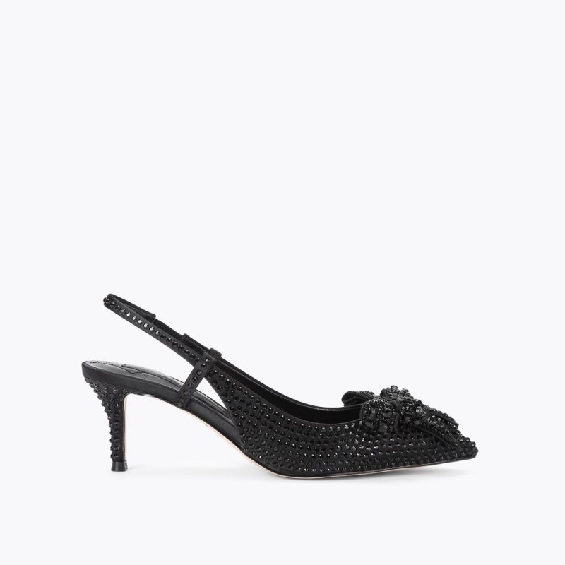 Kurt Geiger Belgravia Slingback Negrii | CVAE4316