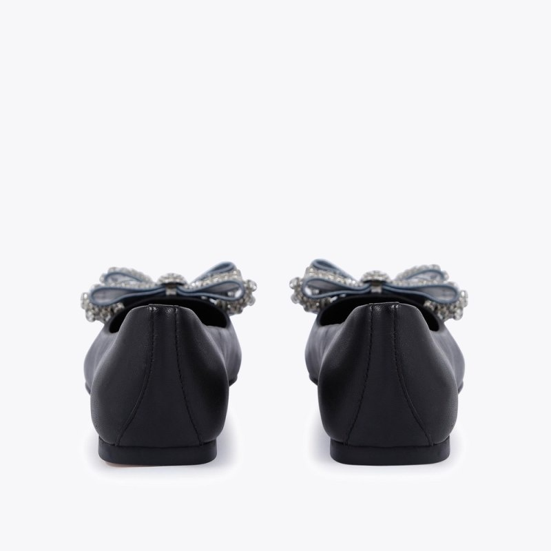 Kurt Geiger Bow Plati Negrii | QTEA8398