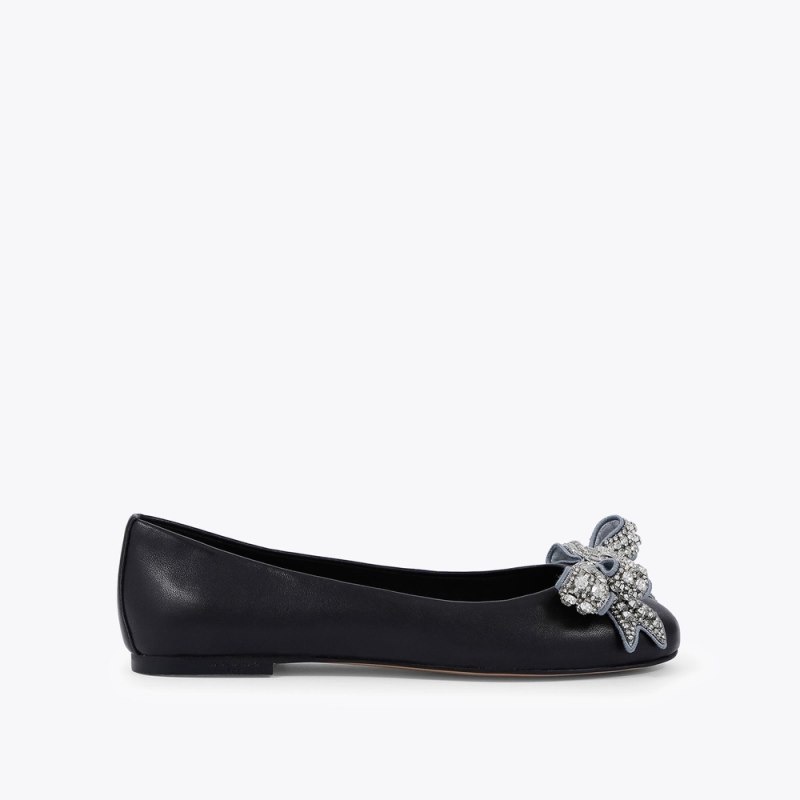 Kurt Geiger Bow Plati Negrii | QTEA8398