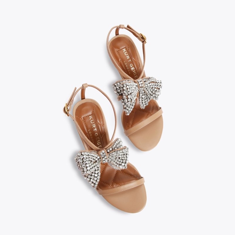 Kurt Geiger Bromley Bow Sandal Camel | WHNG1430