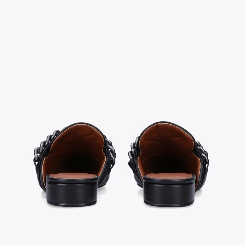 Kurt Geiger Chelsea Mule Matlasat Negrii | HSBD4455