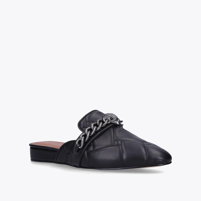 Kurt Geiger Chelsea Mule Matlasat Negrii | HSBD4455