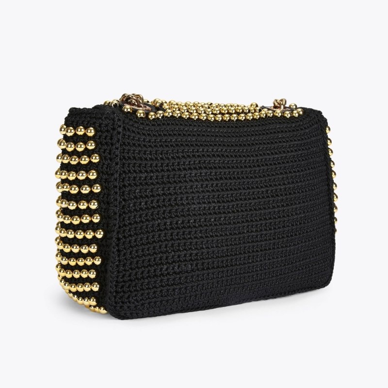 Kurt Geiger Crochet Stud Kensington Negrii | QOMI8187