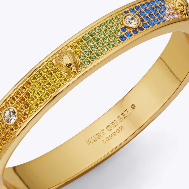 Kurt Geiger Cryst Metal Eagle Bangle Colorati | RBTX6740
