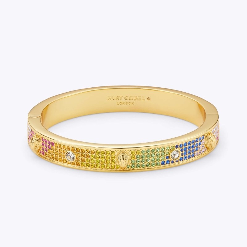 Kurt Geiger Cryst Metal Eagle Bangle Colorati | RBTX6740