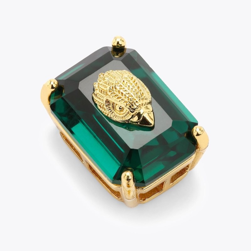 Kurt Geiger Crystal Stud Earrings Verzi | FAYR2206