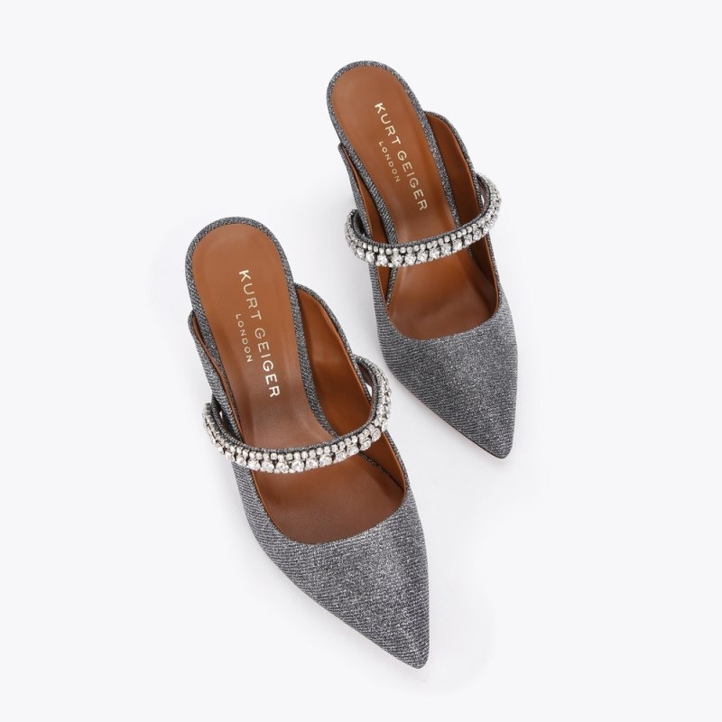 Kurt Geiger Duke Mule Argintii | XYNU6965