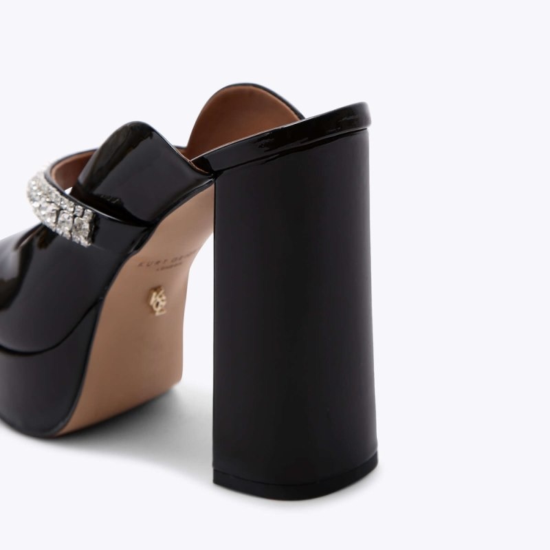 Kurt Geiger Duke Platforma Peep Bombeu Negrii | GAWE2161