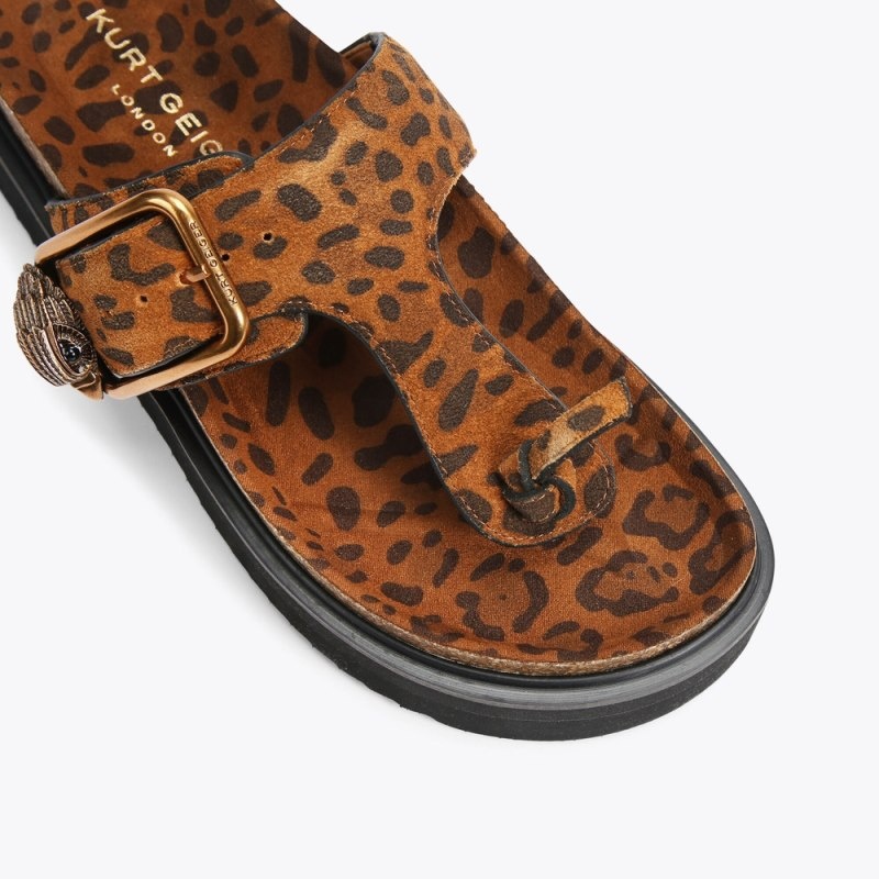 Kurt Geiger Eagle Cu Catarama T-bar Maro | HDTG6421